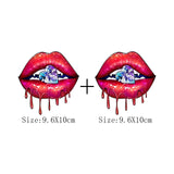 Print Lips Patches For Clothes Heat Transfer Thermal Stickers DIY Washable T-Shirts Iron On Transfer  Girls Lips Patches - NATASHAHS