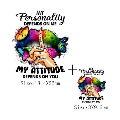 Print Lips Patches For Clothes Heat Transfer Thermal Stickers DIY Washable T-Shirts Iron On Transfer  Girls Lips Patches - NATASHAHS