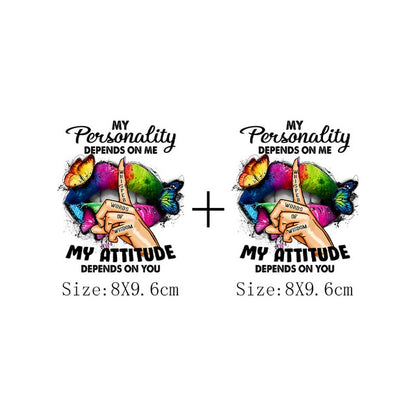 Print Lips Patches For Clothes Heat Transfer Thermal Stickers DIY Washable T-Shirts Iron On Transfer  Girls Lips Patches - NATASHAHS