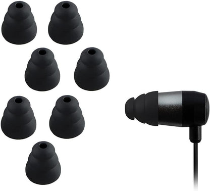 1 Pair Replacement Triple Flange Ear Tips Earbuds Silicone For Most in Ear Headphones for Sony Senso Powerbeats Jaybird etc