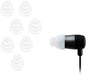 1 Pair Replacement Triple Flange Ear Tips Earbuds Silicone For Most in Ear Headphones for Sony Senso Powerbeats Jaybird etc