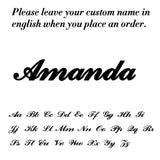 Custom Name Necklace Personalized Steel Color Stainless Steel Necklaces For Women Man Customized Jewelry