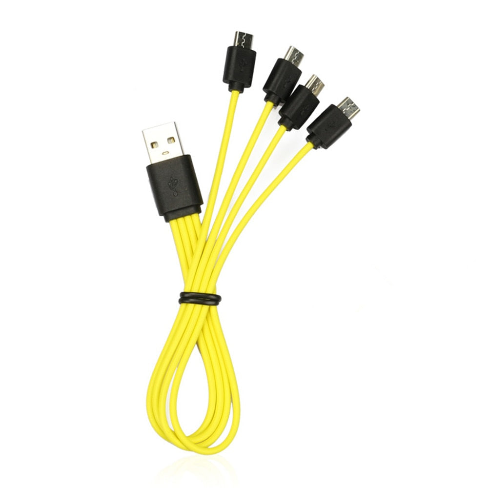 كابل بيانات متعدد الوظائف 4 في 1، كابل شحن، كابل بيانات أندرويد، كابل شحن بواجهة Micro USB