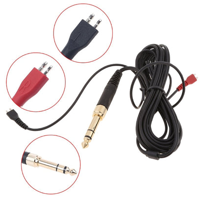 كابل بديل لسماعات الرأس Sennheiser HD25 HD560 540 480 HD430 414 HD250 HD425 HD430 HD440 II HD530 HD540 كابل صوت