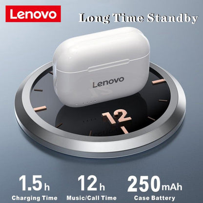 Lenovo LP1S Bluetooth Earphone HD Stereo noise cancelling Wireless Headset Sports TWS Earbuds HiFi With Mic Wireless earbuds - NATASHAHS