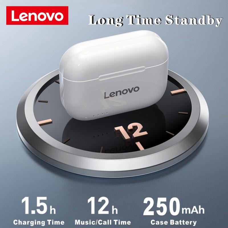 Écouteurs Bluetooth Lenovo LP1S Stéréo HD Suppression de Bruit Casque sans fil Sport TWS Écouteurs intra-auriculaires HiFi avec micro