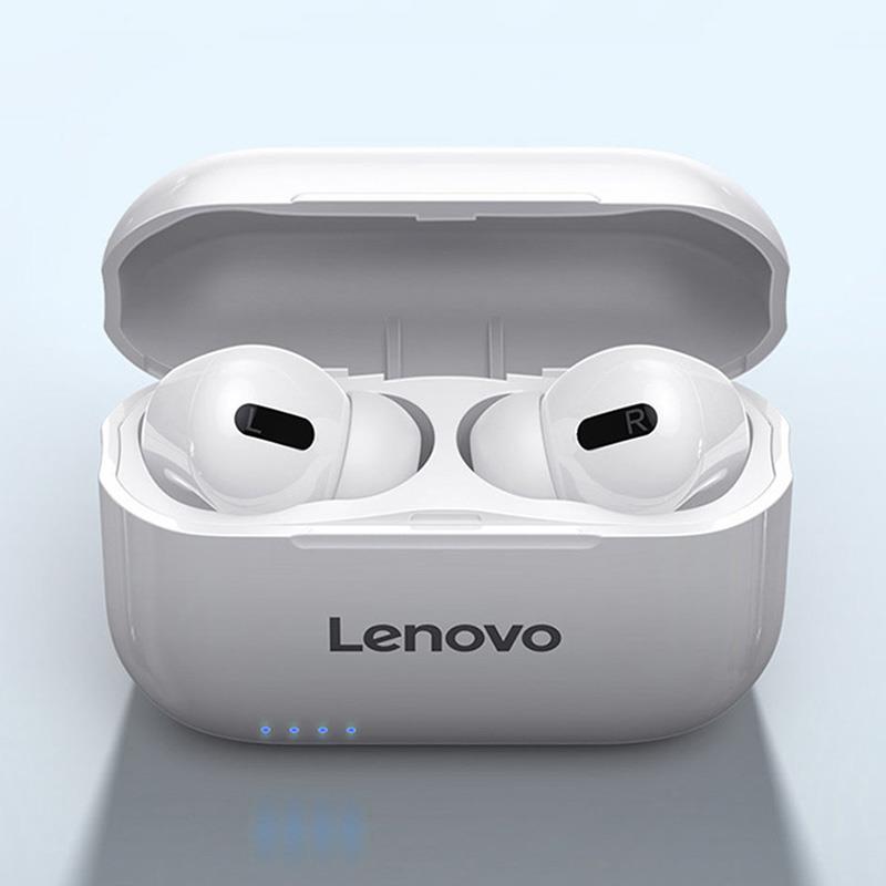 Écouteurs Bluetooth Lenovo LP1S Stéréo HD Suppression de Bruit Casque sans fil Sport TWS Écouteurs intra-auriculaires HiFi avec micro