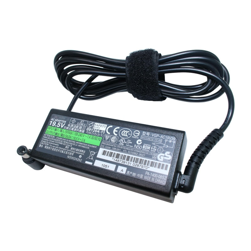19.5V 2A 40W AC Laptop Adapter Charger Power Supply For Sony VGP-AC19V39 VGP-AC19V40 VGP-AC19V47 VGP-AC19V57AC19V57 PA-1400-06SN