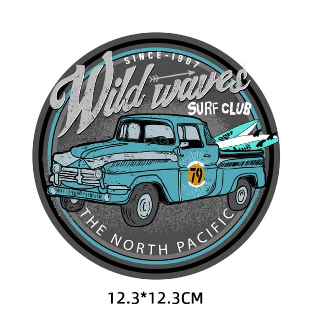 Iron-on Transfers for Clothing Thermoadhesive Patches on Clothes Stickers Diy Skull Patch Biker Flex Fusible Transfer Stripe - NATASHAHS