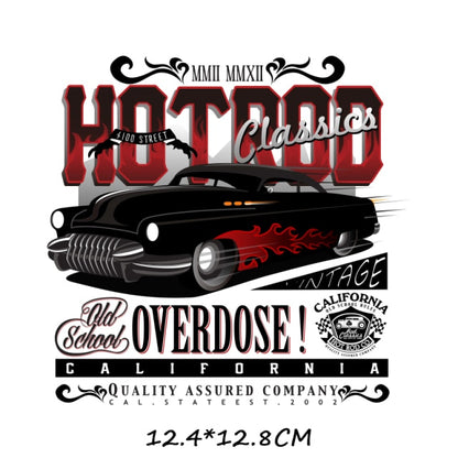 Iron-on Transfers for Clothing Thermoadhesive Patches on Clothes Stickers Diy Skull Patch Biker Flex Fusible Transfer Stripe - NATASHAHS