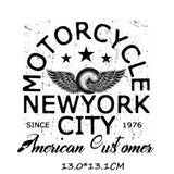 Iron-on Transfers for Clothing Thermoadhesive Patches on Clothes Stickers Diy Skull Patch Biker Flex Fusible Transfer Stripe - NATASHAHS