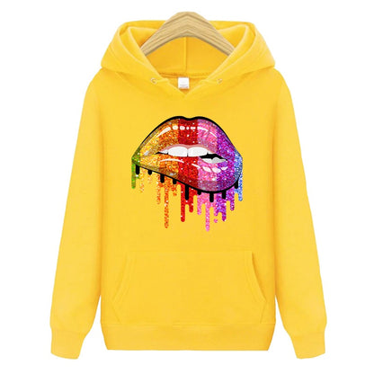 Lips Patches Rainbow Lips Thermal Sticker Iron On Transfers Fashion Girl DIY T-Shirt Tops Patch Heat Transfer Stickers Appliqued - NATASHAHS