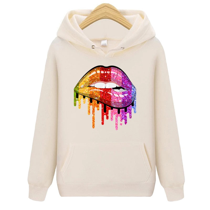 Lips Patches Rainbow Lips Thermal Sticker Iron On Transfers Fashion Girl DIY T-Shirt Tops Patch Heat Transfer Stickers Appliqued - NATASHAHS