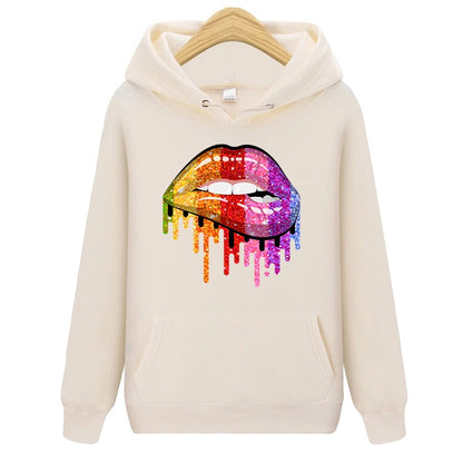 Lips Patches Rainbow Lips Thermal Sticker Iron On Transfers Fashion Girl DIY T-Shirt Tops Patch Heat Transfer Stickers Appliqued - NATASHAHS