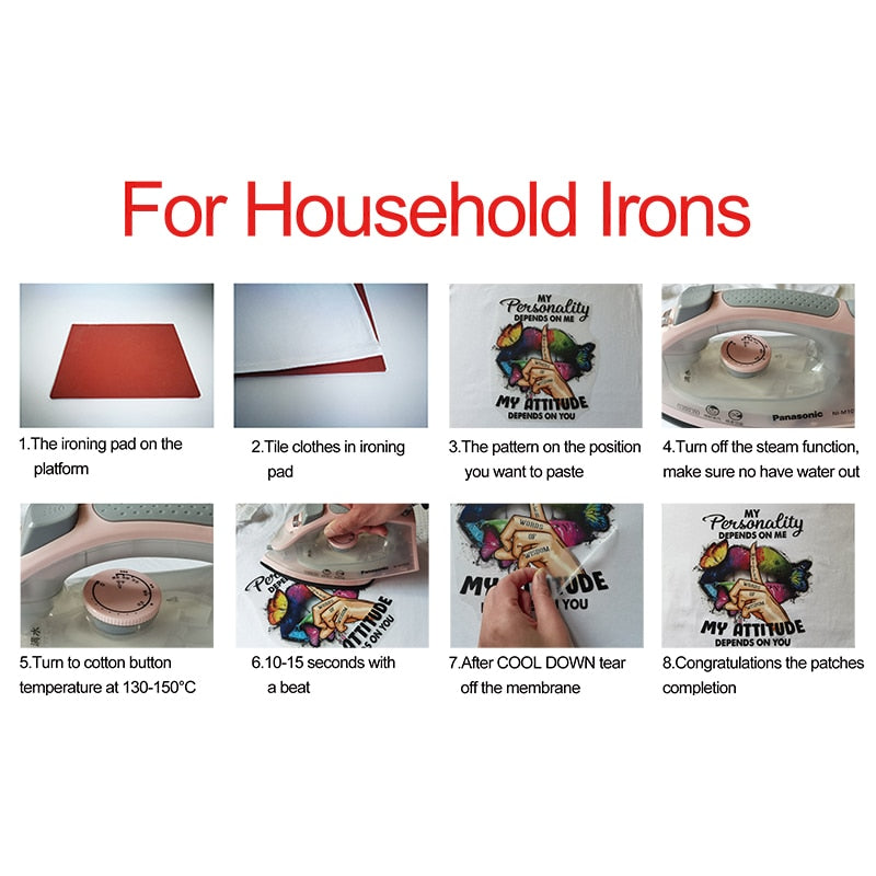 Lips Patches Rainbow Lips Thermal Sticker Iron On Transfers Fashion Girl DIY T-Shirt Tops Patch Heat Transfer Stickers Appliqued - NATASHAHS