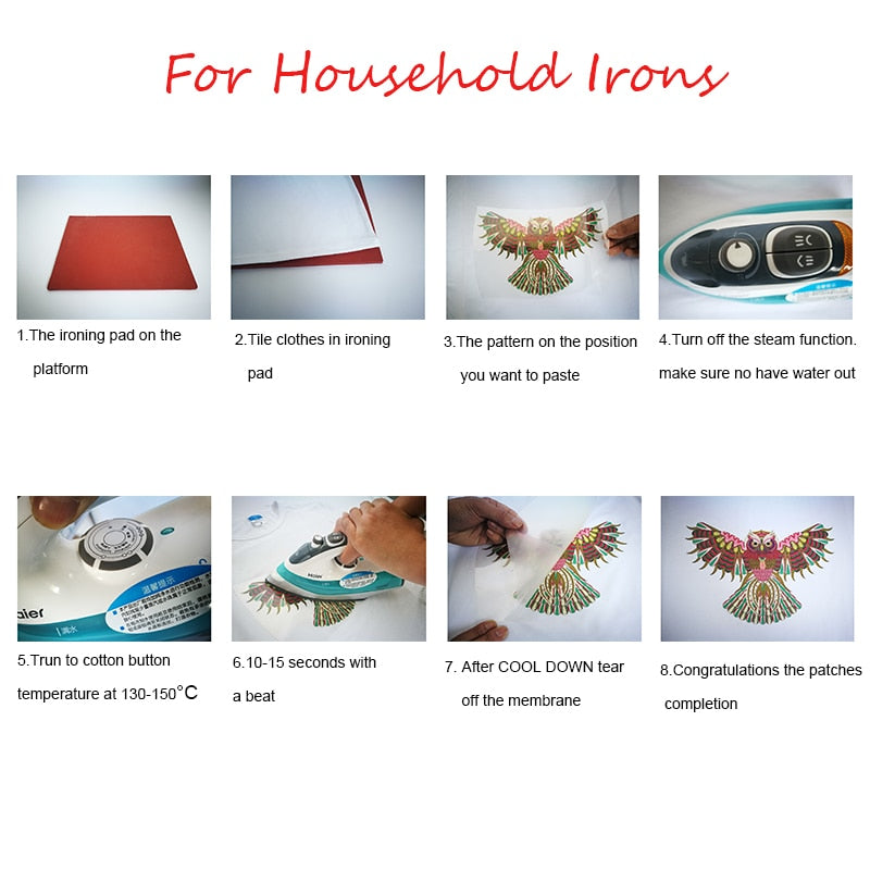 Fashion Lady Thermo Transfer Sticker On Clothes Russian Girl Iron On Patches For T-Shirt Jacket DIY Washable Heat Transfer Patch - NATASHAHS