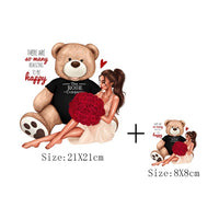 Fashion Lady Thermo Transfer Sticker On Clothes Russian Girl Iron On Patches For T-Shirt Jacket DIY Washable Heat Transfer Patch - NATASHAHS