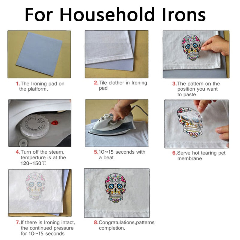 Cool shoes Iron on transfer for clothing iron on vinyl transfer logo patch badge stickers on clothes fabric thermo applique diy - NATASHAHS