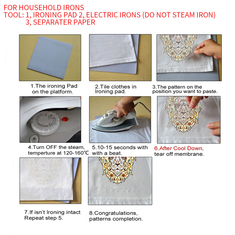 Fashion Lady Heat Transfer Stickers Clothing Patches for Top Household Iron-on Transfers DIY Decoration Appliqued Parches - NATASHAHS