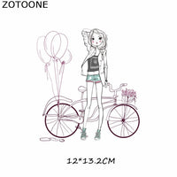 Fashion Lady Heat Transfer Stickers Clothing Patches for Top Household Iron-on Transfers DIY Decoration Appliqued Parches - NATASHAHS
