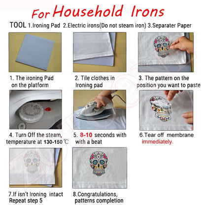 Iron on Transfer for Clothing Thermoadhesive Patches for Jackets Fashion Sticker DIY Car Patch Textile Vinyl Stripes Appliques A - NATASHAHS