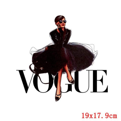 Fashion Patches For Clothing Girls DIY Heat Transfer Mom Baby Iron On Transfer Thermal Stickers For Womens Kids Clothes Patch - NATASHAHS