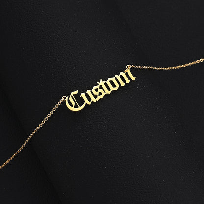 Personalized Stainless Steel Name Custom Necklaces For Women Men Gold Silver Chain Lover - NATASHAHS