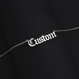 Personalized Stainless Steel Name Custom Necklaces For Women Men Gold Silver Chain Lover