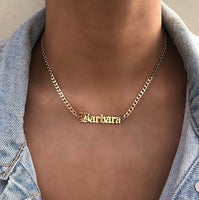 Personalized Name Necklace with a stethoscope For Women Men Gold Silver Chain Lovers - NATASHAHS