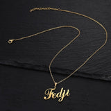 Personalized Stainless Steel Name Custom Necklaces For Women Men Gold Silver Chain Lover