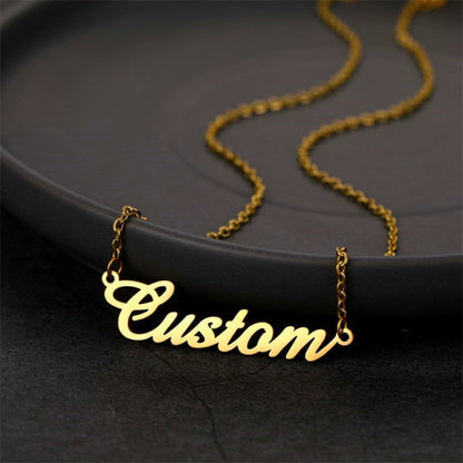 Personalized half infinity style with butterfly charm Name Necklace - NATASHAHS