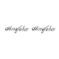 Fashion Stainless Steel Customize Name Stud Earrings Women Girls Jewelry Titanium Gold Color Letter Earring - NATASHAHS