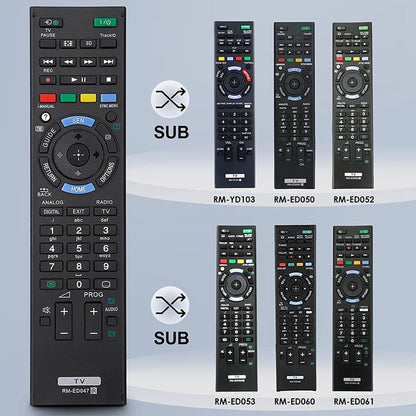 TV Remote Replacement Universal Remote Control for Sony Bravia TV RM-ED047