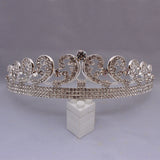 Baroque Princess Diana William Kate Bridal Crown Tiaras Boutique Rhinestone Diadem Veil Tiara Headbands Wedding Hair Accessories - NATASHAHS