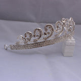 Baroque Princess Diana William Kate Bridal Crown Tiaras Boutique Rhinestone Diadem Veil Tiara Headbands Wedding Hair Accessories - NATASHAHS