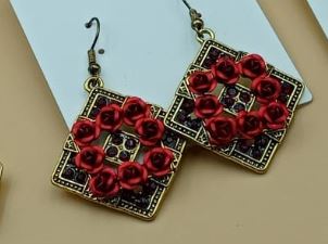 flower bouqet earrings - NATASHAHS