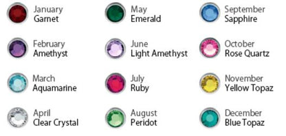 Carrie style name necklace with Swarovski crystal - NATASHAHS