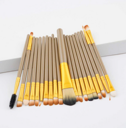 20 PCS Makeup Brushes Eyeshadow Rouge Lipstick Liquid Foundation Mascara Brushes Cosmetic Beauty Tools Maquiagem Brush Kits - NATASHAHS